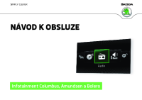Skoda Superb - Navod k obsluze CZ - Infotainment Amundsen a Bolero 05.2016-1
